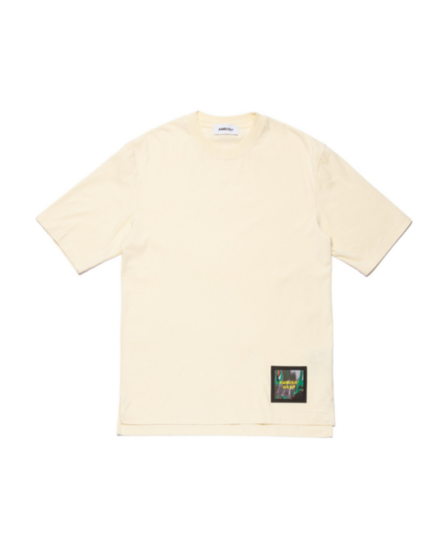Ambush Wksp Patch T-shirt White Asparagus Multi In White