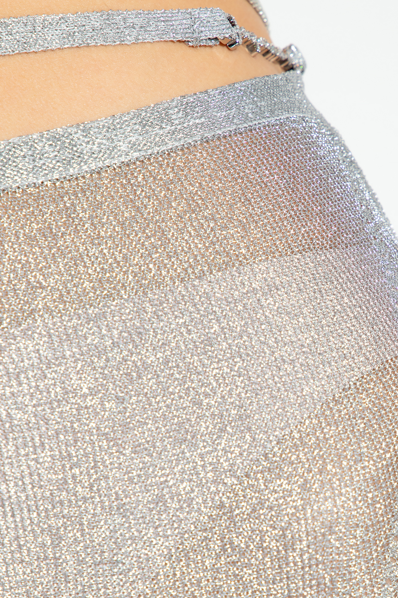 Jacquemus The Brilho Knit Skirt In Gray