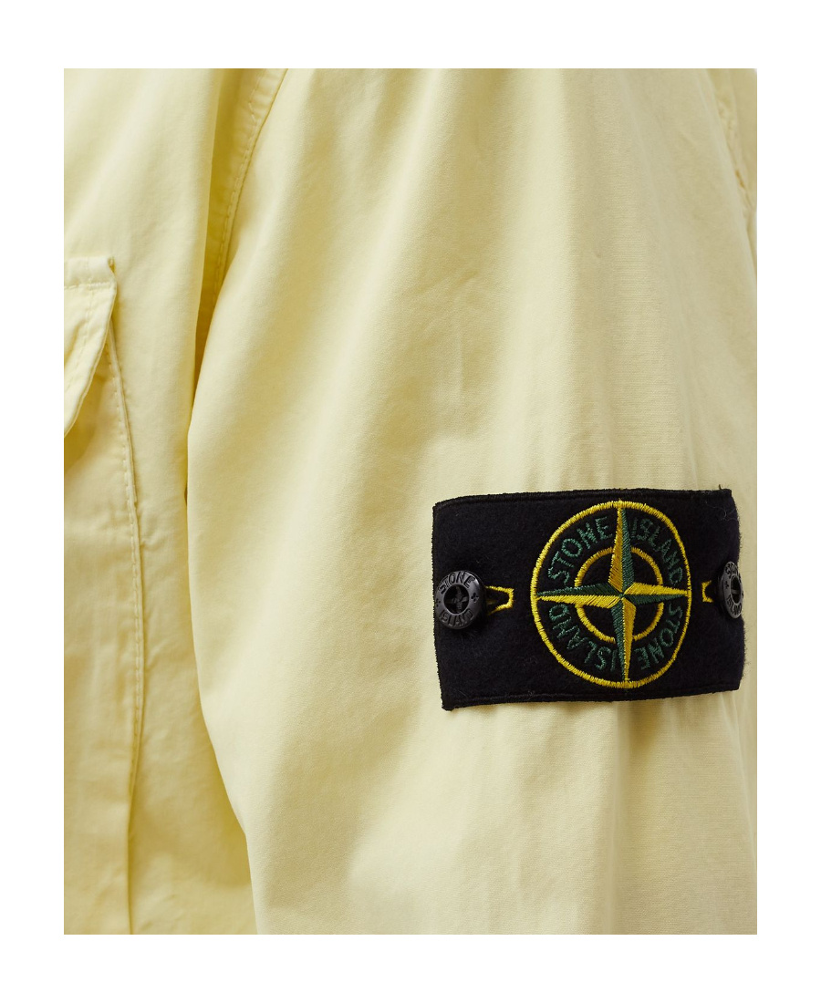 Stone Island Compass-motif Jacket In Yellow