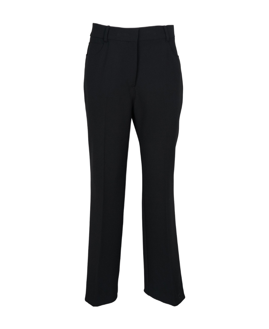Stella Mccartney Black Twill Cut Trousers In Black