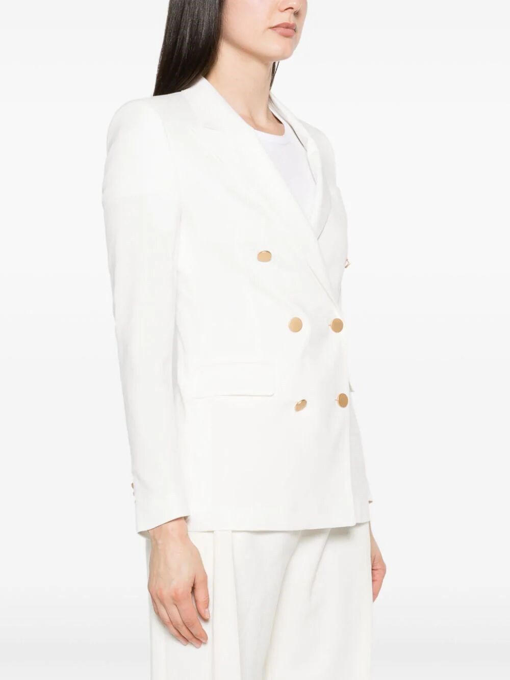 Tagliatore Women's Double-breasted Jacket In White