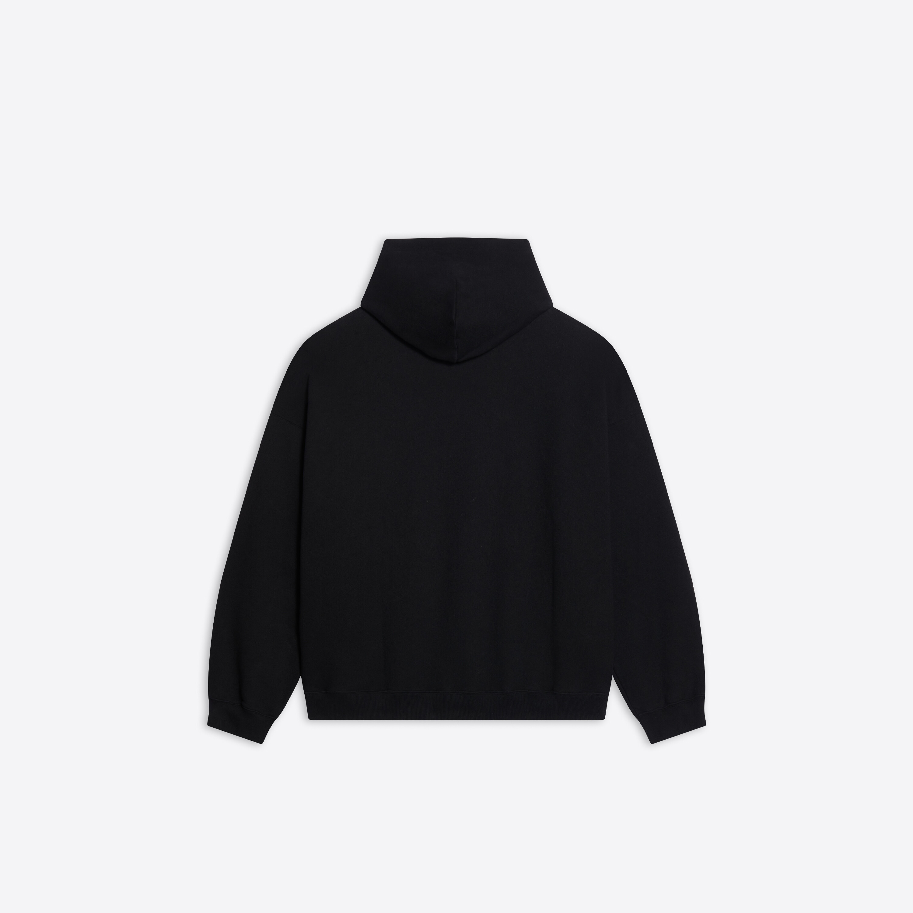 Balenciaga Logo-print Hoodie In Black