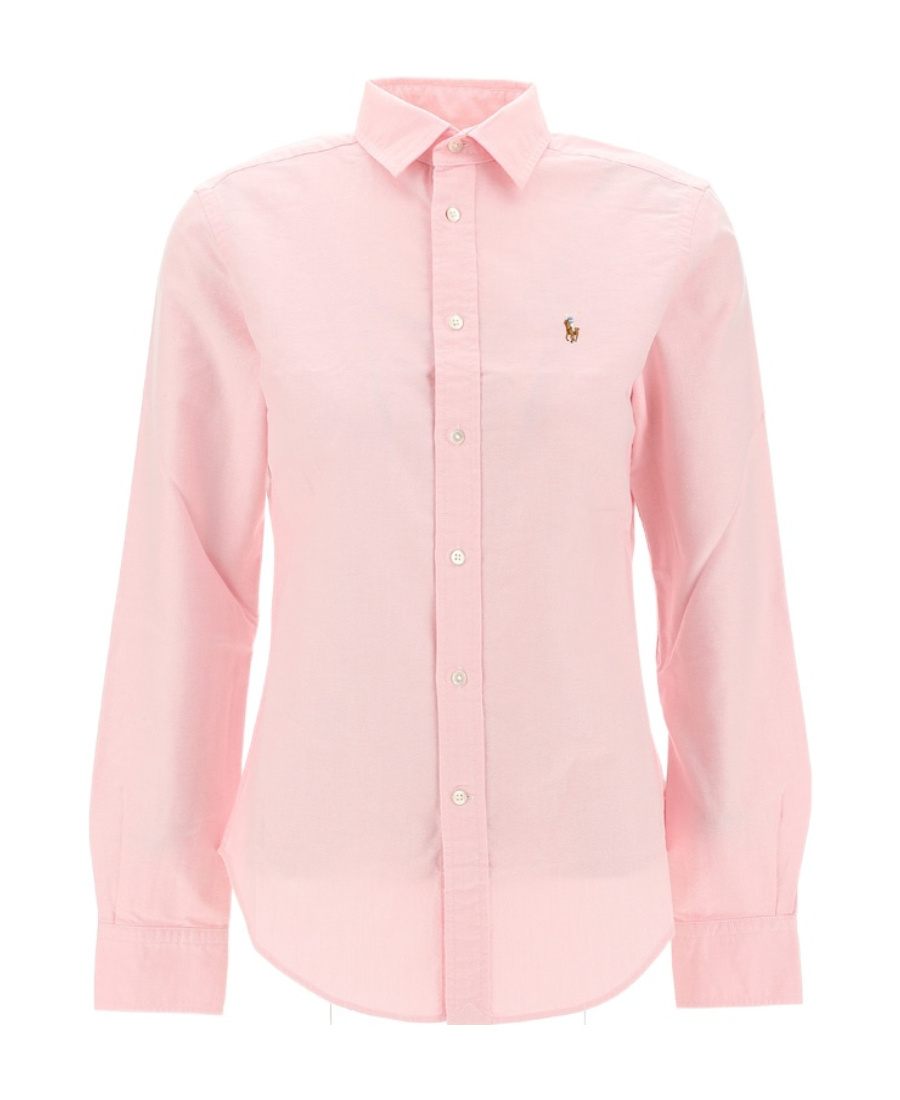 Polo Ralph Lauren Polo Pony Motif Cotton Shirt In Pink