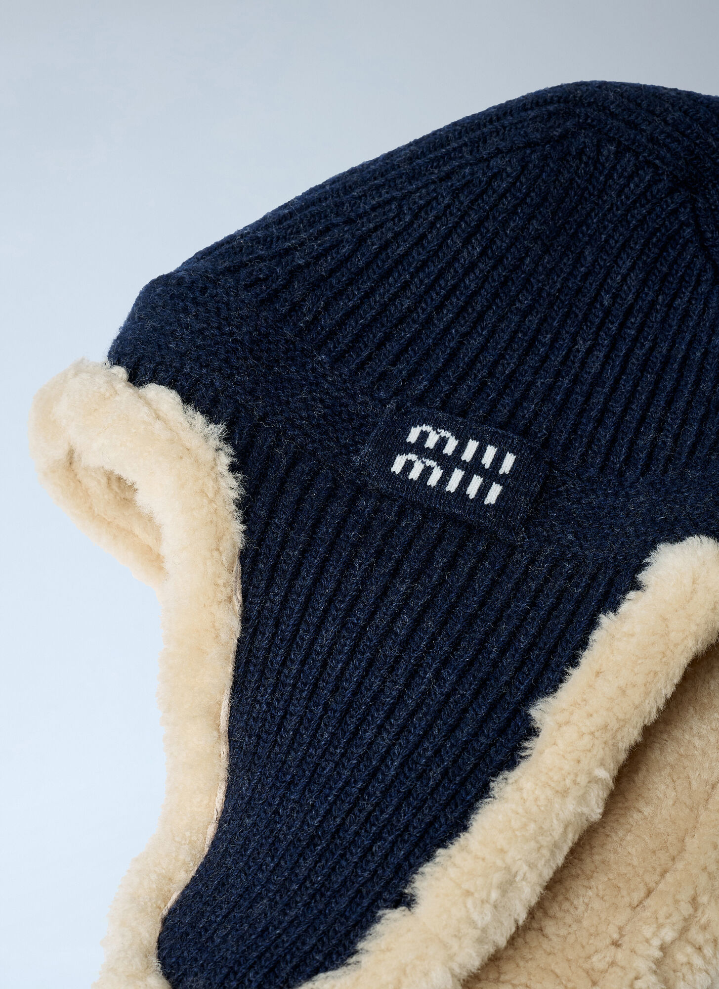 Miu Miu Plush Ear Cap In Brown