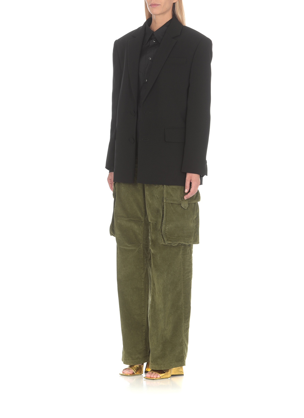 Dsquared2 Logo-plaque Button-up Shirt In Black