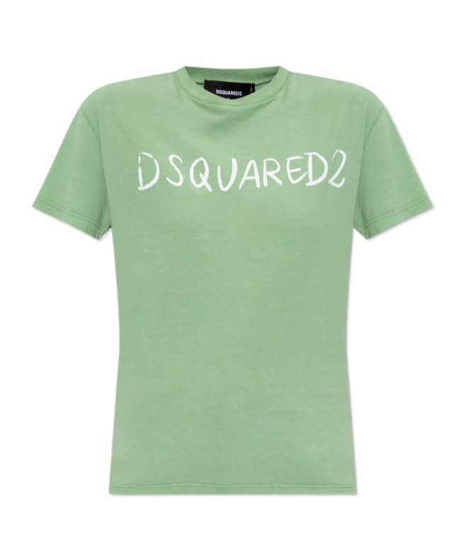 Dsquared2 Logo-print T-shirt In Green
