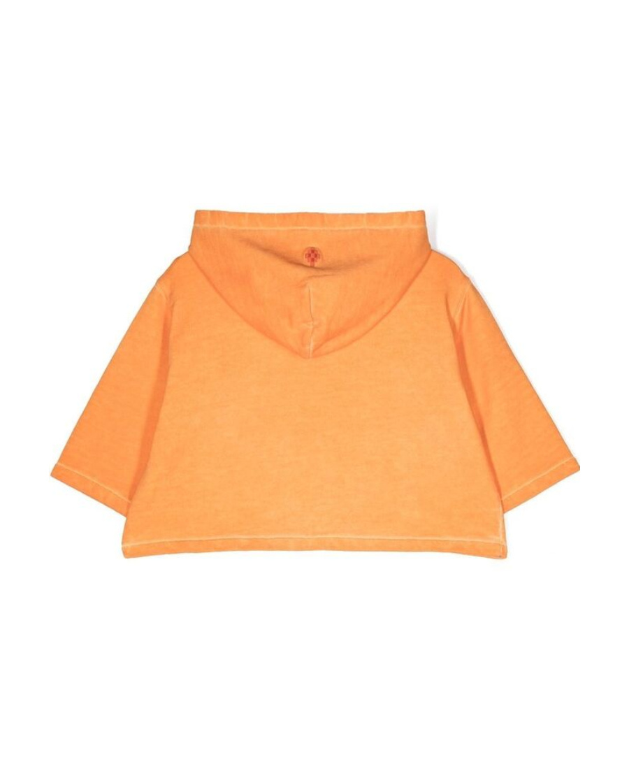Marcelo Burlon County Of Milan Feather Print Hoodie In Orange