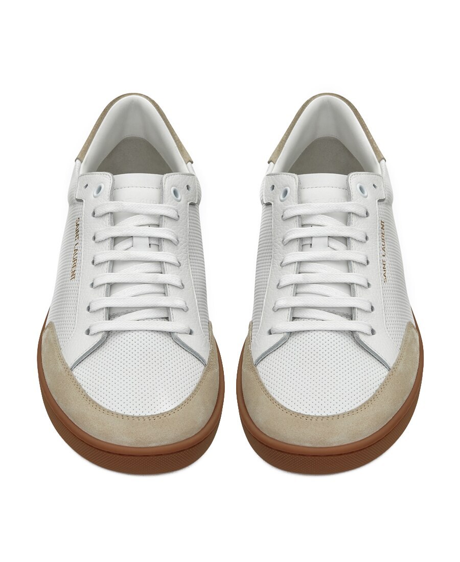 Saint Laurent Venice Low-top Sneakers In White