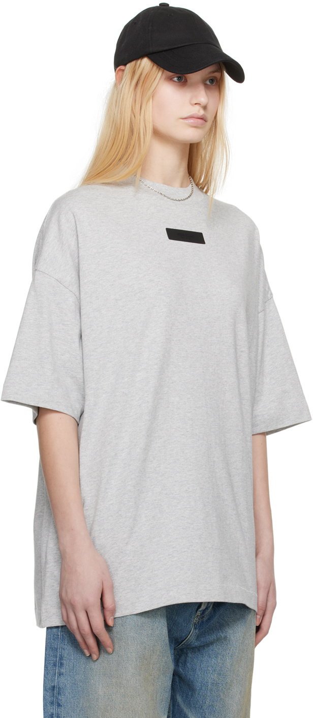 Essentials Item O-neck Short-sleeved T-shirt In White