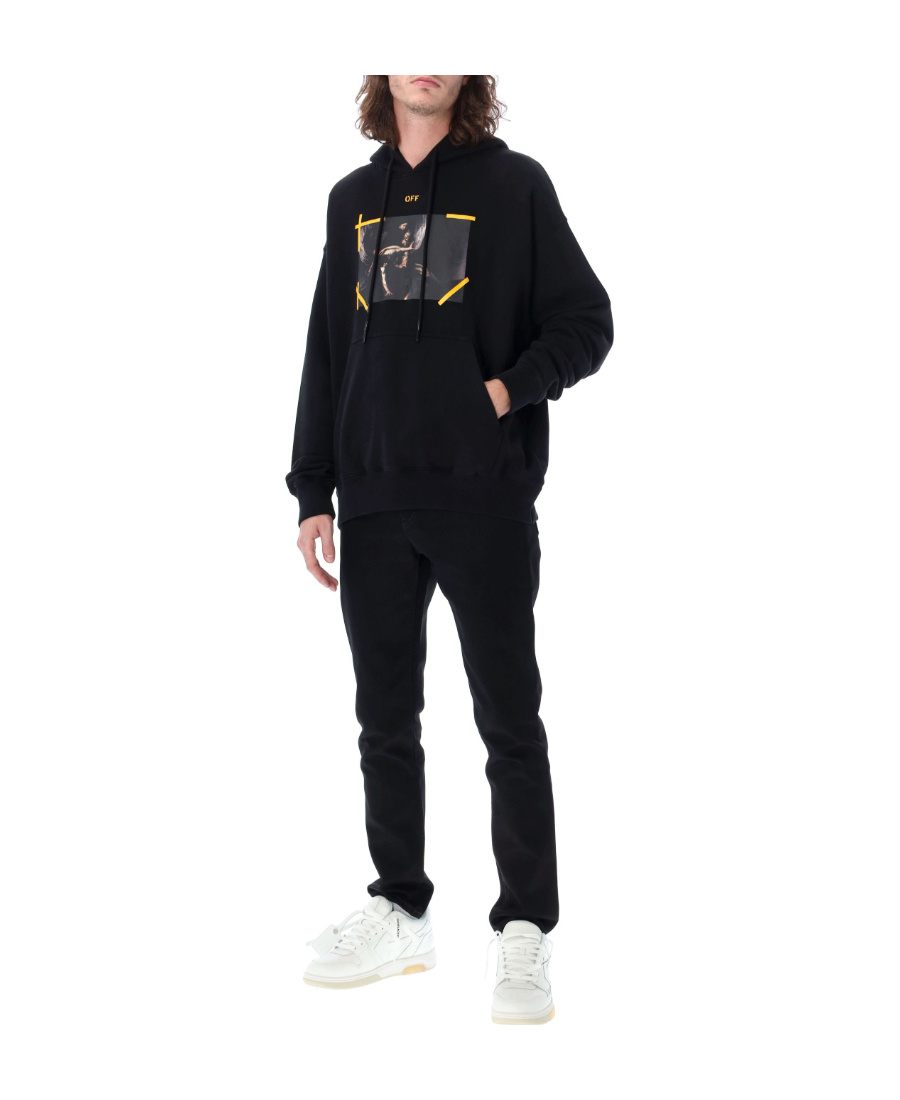 OFF-WHITE ARROWS CARAVAGGIO PRINT HOODIE
