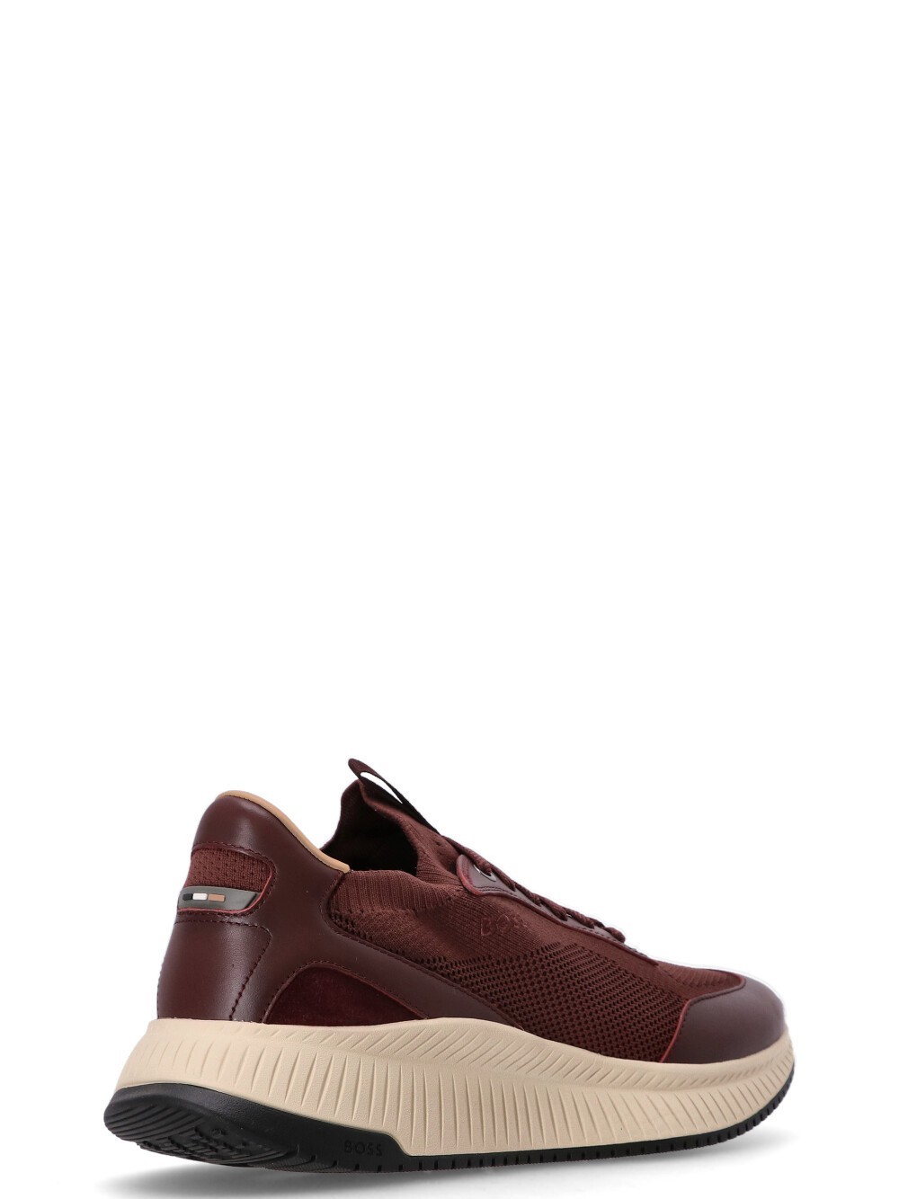 Hugo Boss Ttnm Evo Panelled Sneakers In Brown