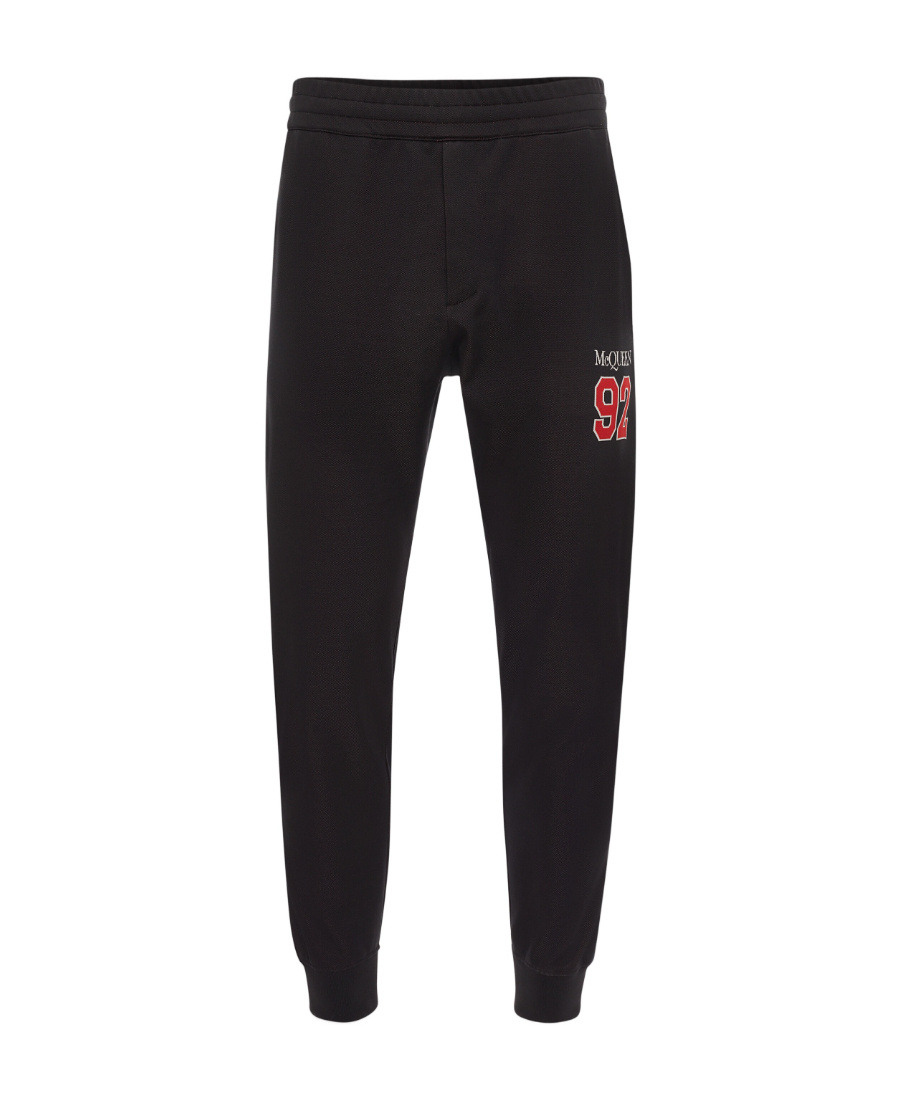 Alexander Mcqueen Logo-print Track Pants In Black