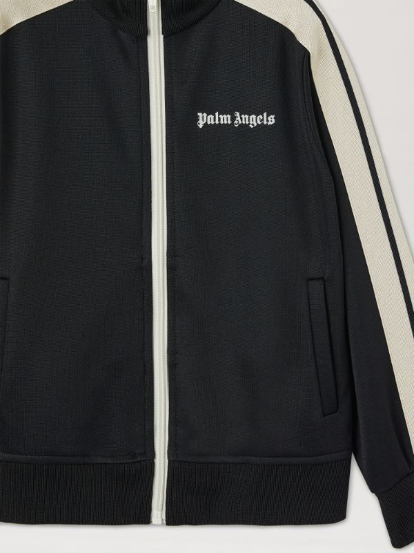 Palm Angels Kids Jacket In Black