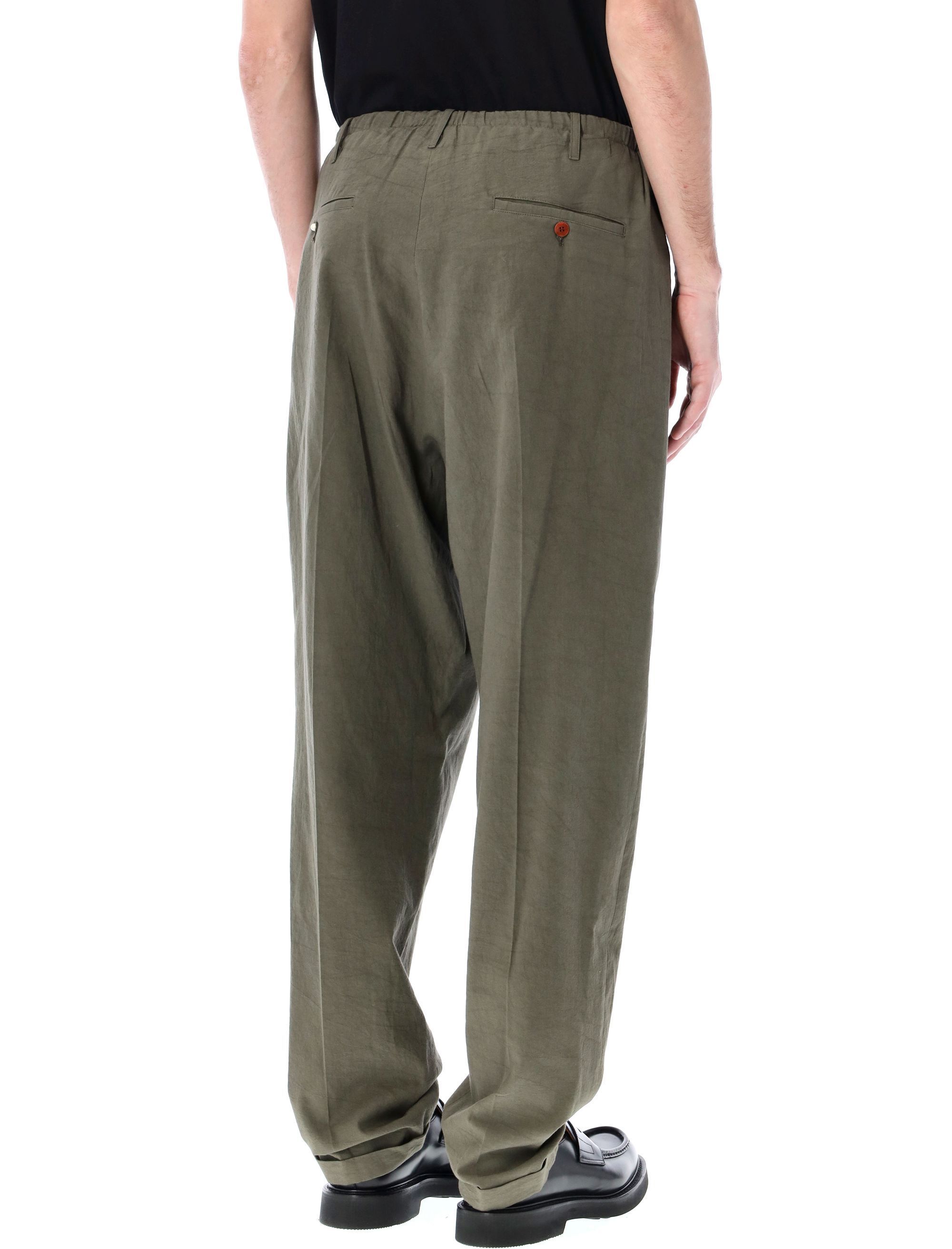 Magliano Pantalone In Cotone Verde Militare Uomo In Green