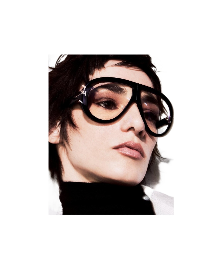 Tom Ford Eyewear Pilot Frame Sunglasses In Black