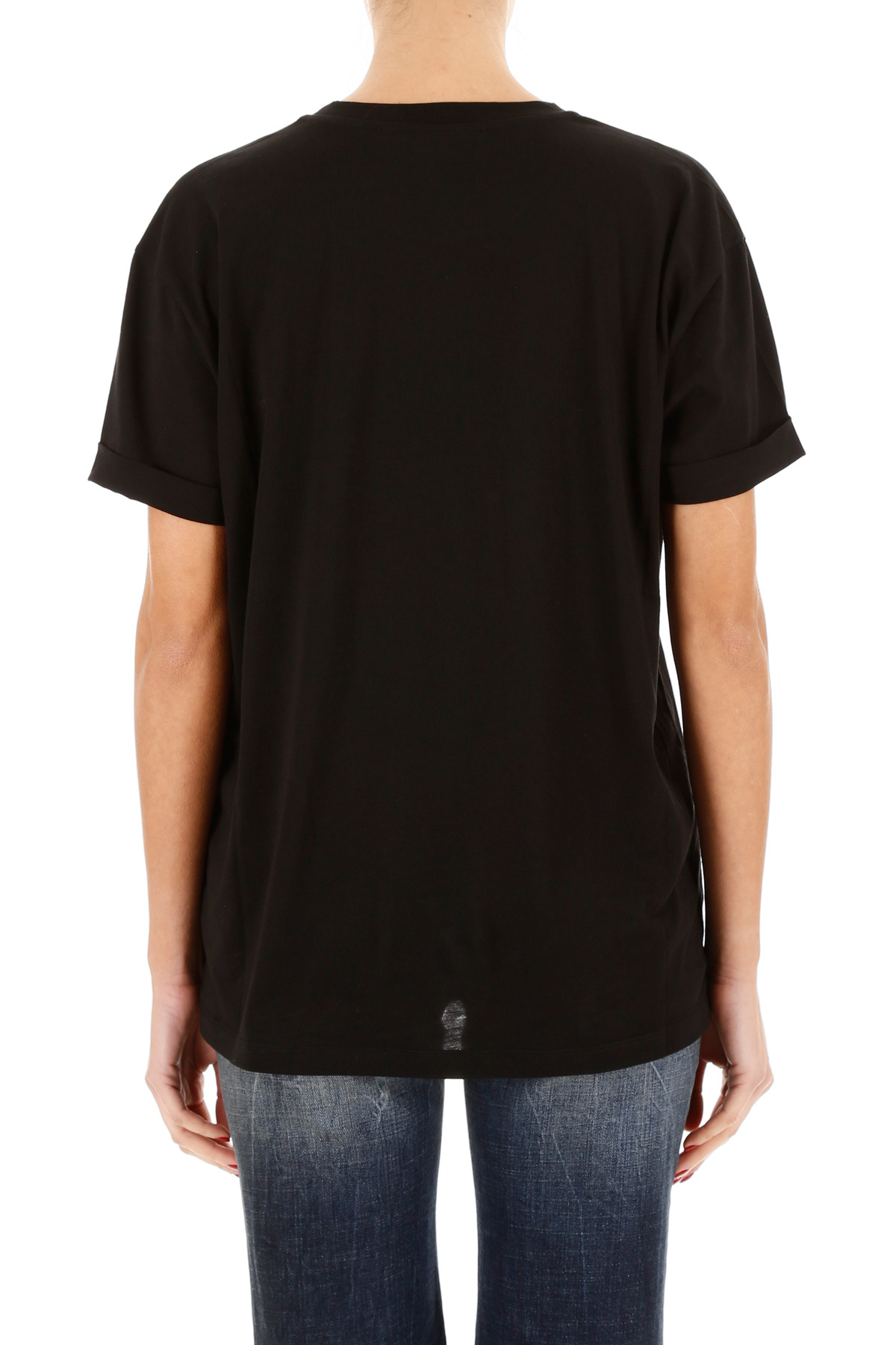 Stella Mccartney Embroidered Mini Star T-shirt In Black