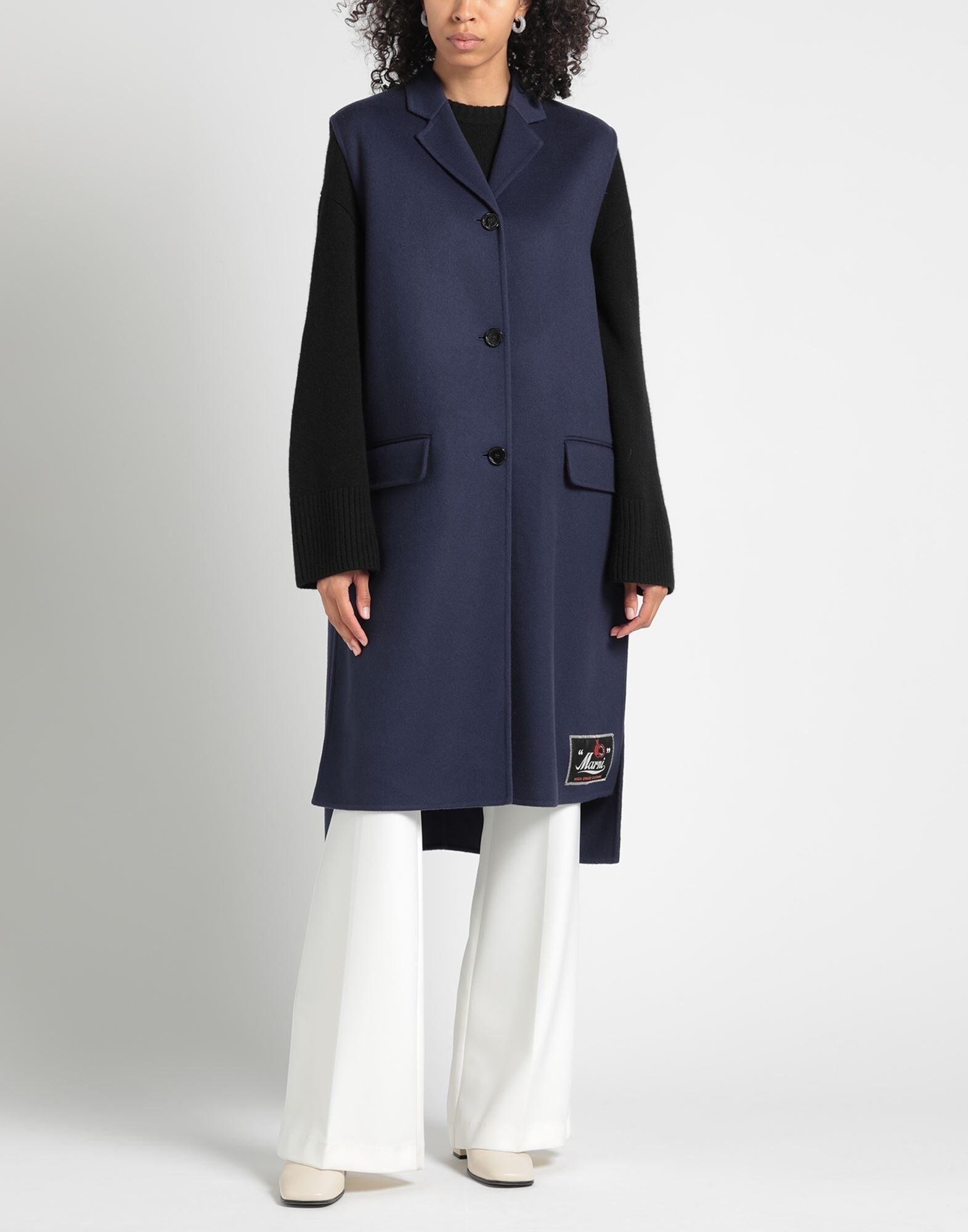 Marni Single-breasted Coat In Black