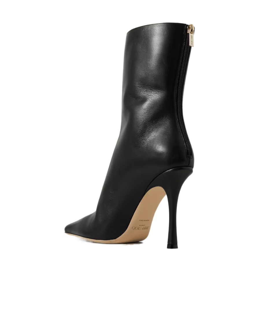 Jimmy Choo Agathe 100 Ankle Boots Black In Black