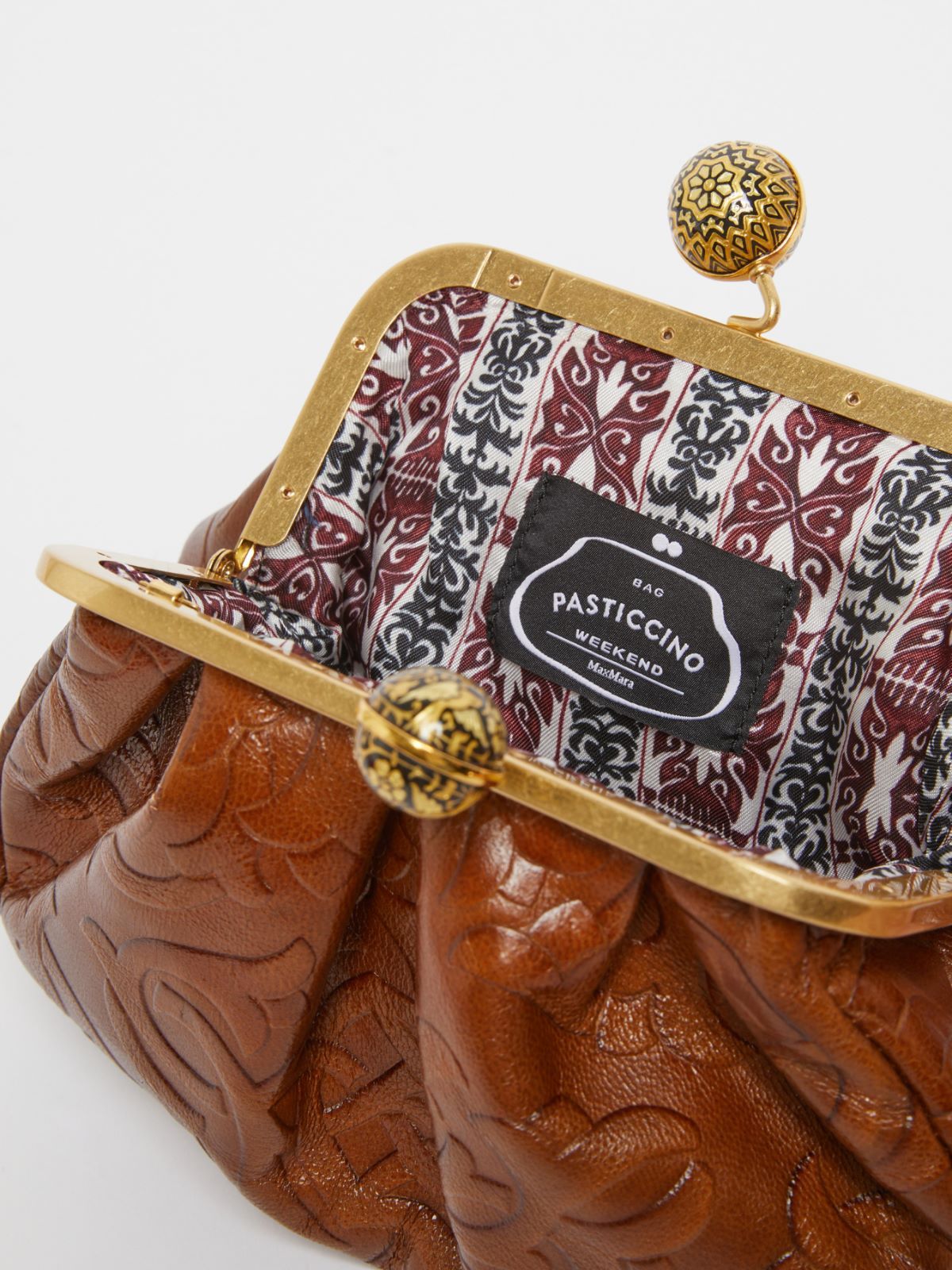 Weekend Max Mara Pasticcino Bag Small In Pelle Liscia In Brown