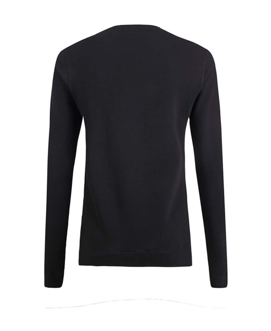 Kenzo Logo Tiger Head Embroidered Sweater In Black