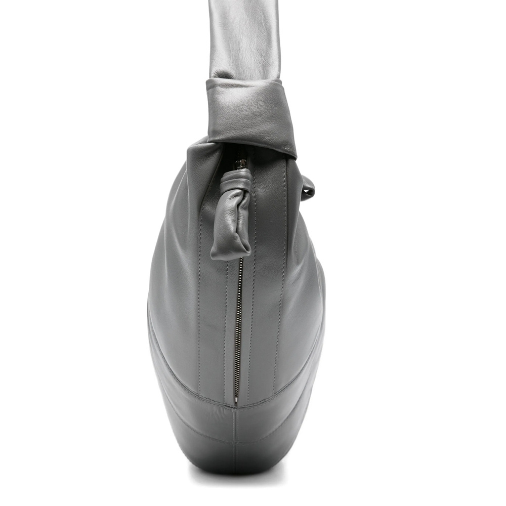 Lemaire Large Croissant Bag In Gray