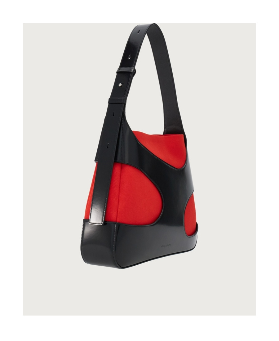 Ferragamo Hollowed-out Detail Shoulder Bag In Black