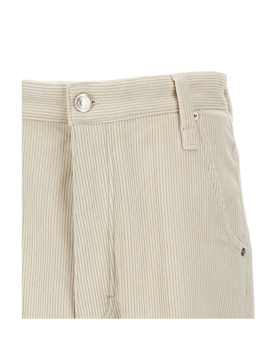Ami Alexandre Mattiussi Belt Ring Casual Pants In Nude