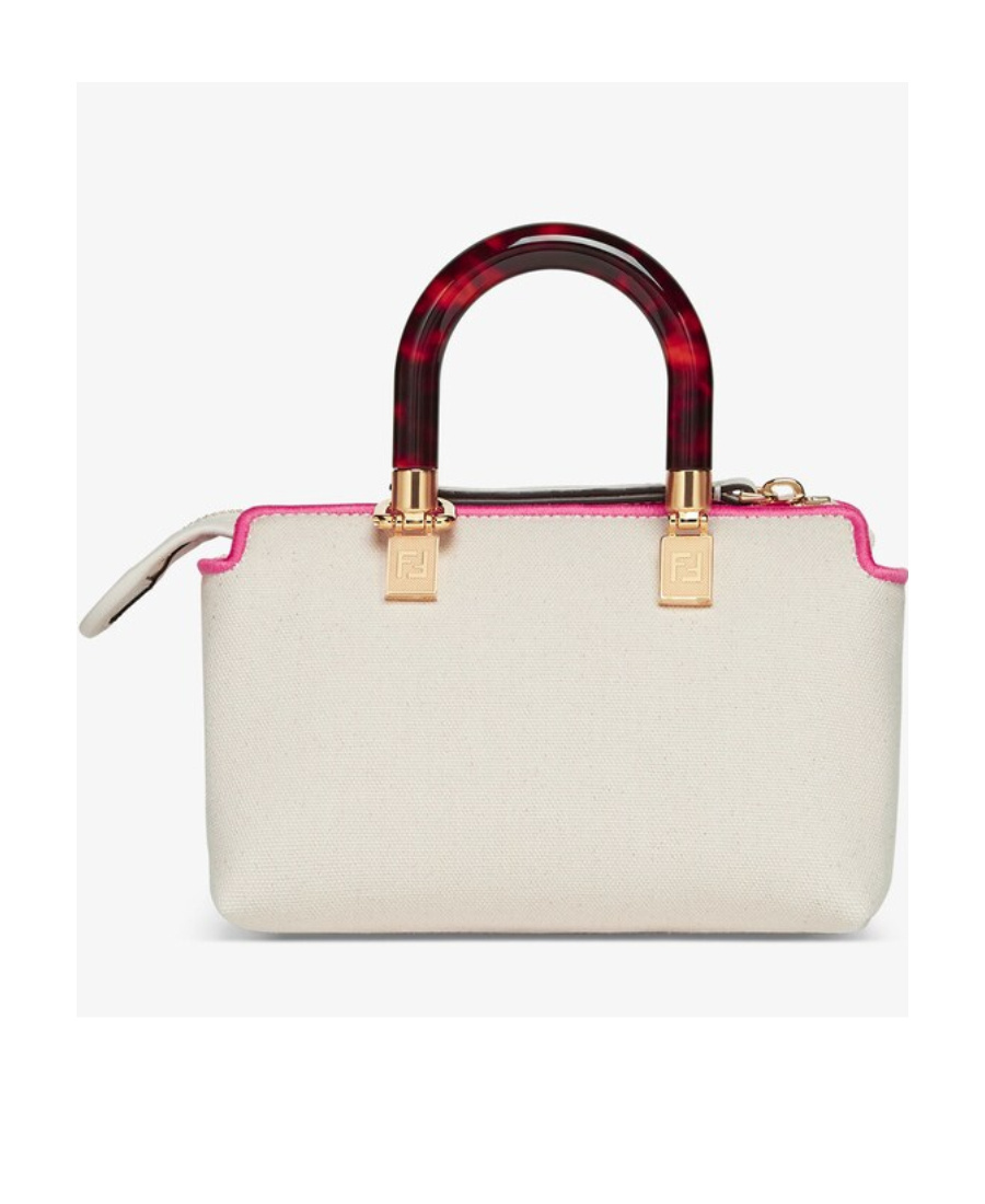 Fendi By The Way Logo Handbag In White