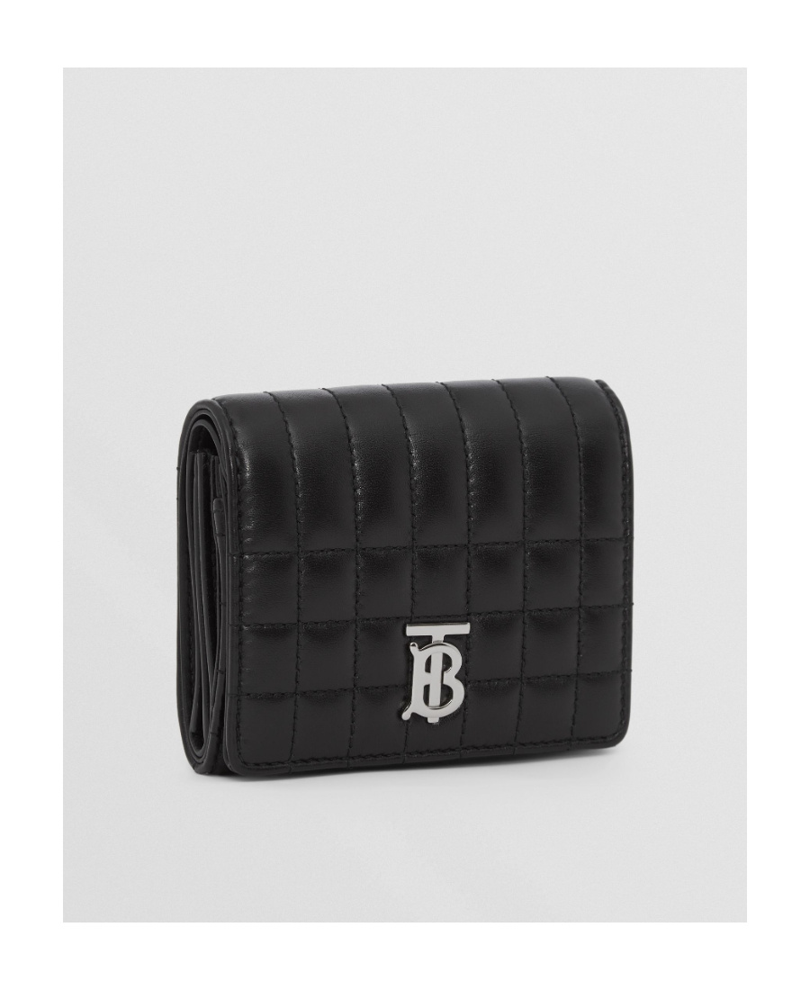 Burberry Small Lola Wallet In Leather In Black