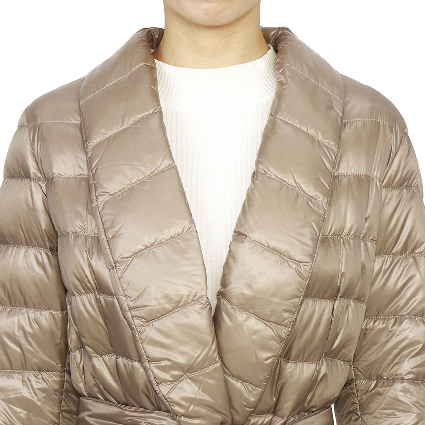 Shop Herno Quilted Down Jacket In Nude