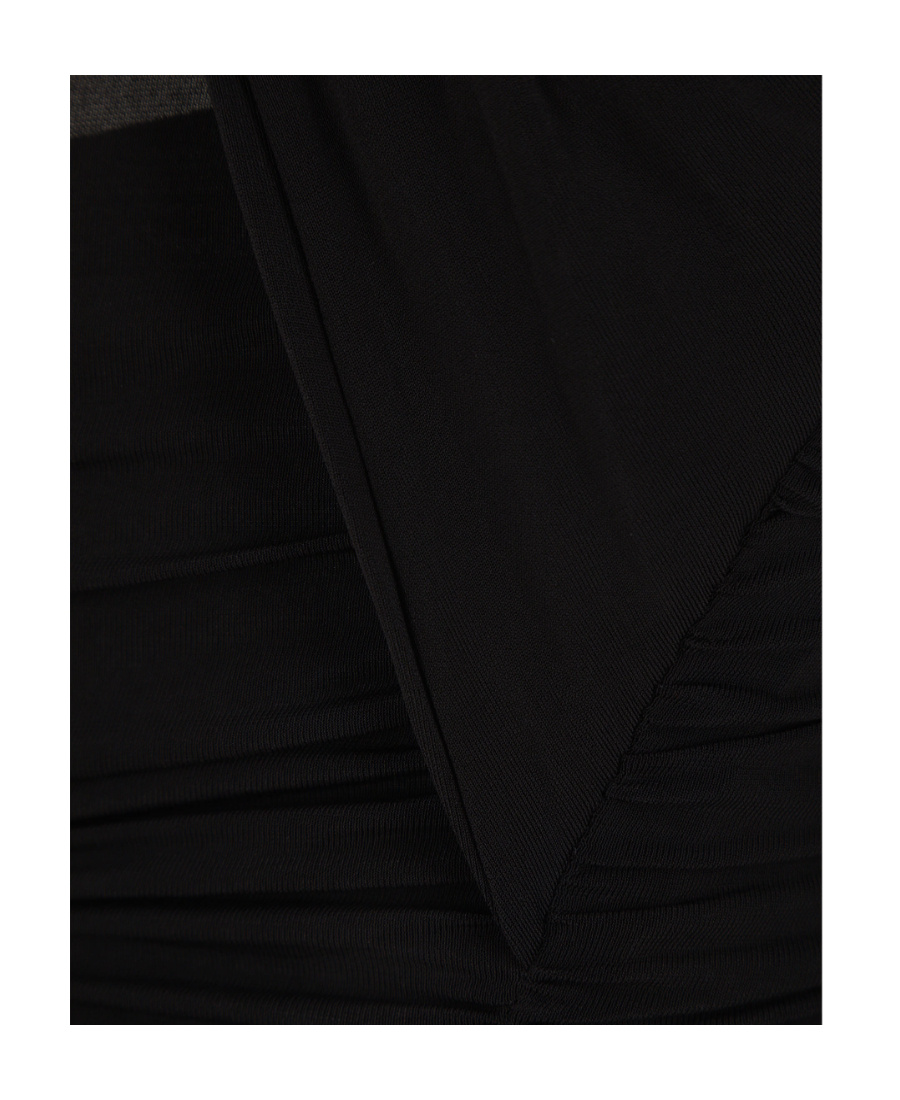 Saint Laurent Semi-sheer Roll-neck T-shirt In Black