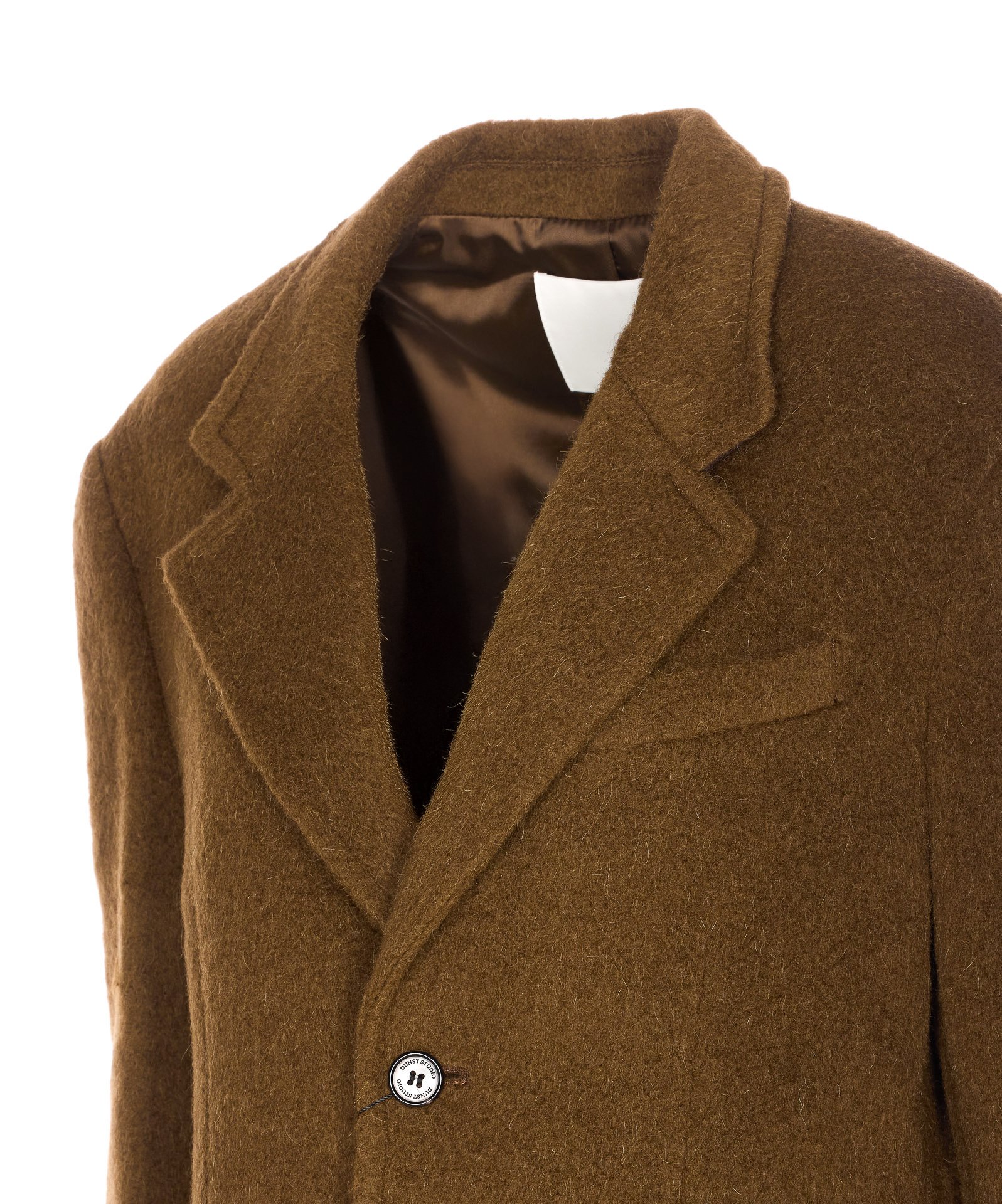 Dunst Brown Jacket With Frontal Buttons Closure In Brown
