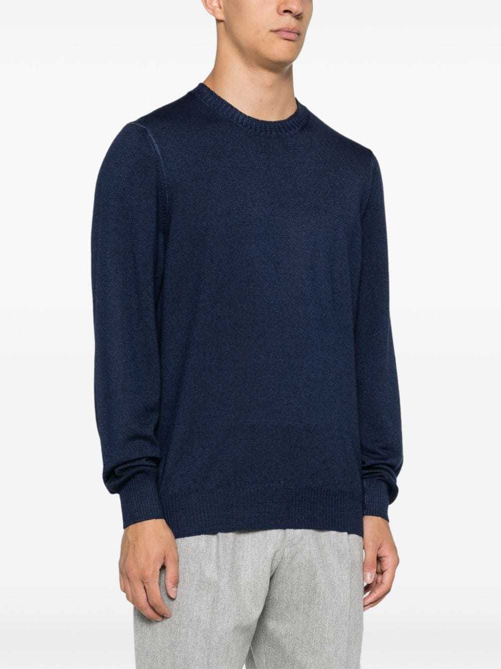 Fay Logo-embroidered Sweater In Black