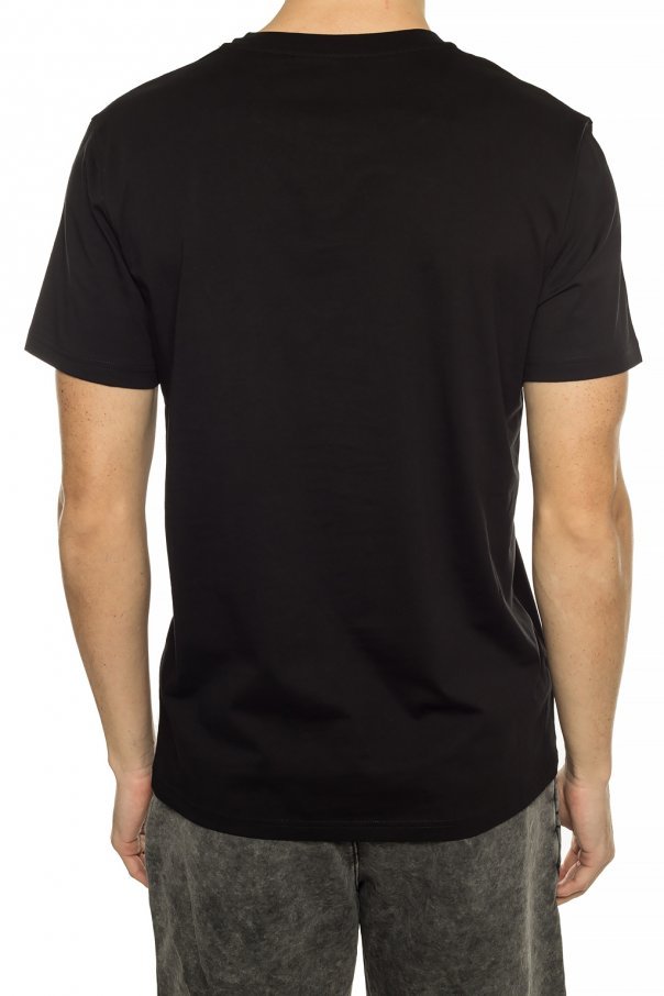 Moschino Logo-print Short-sleeve T-shirt In Black