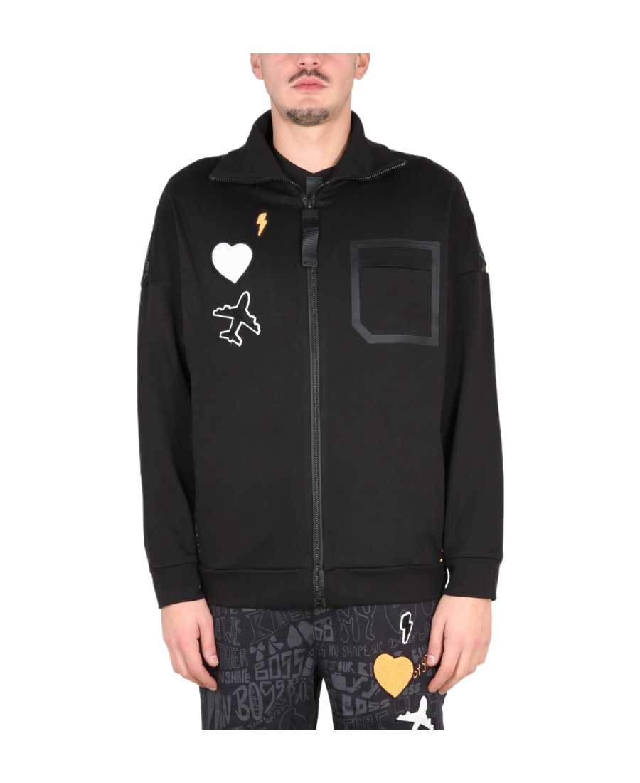 Hugo Boss Boss Sweatshirt With Logo In Black