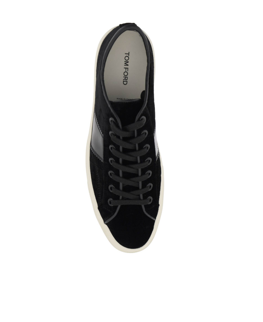 Tom Ford Logo-print Low-top Sneakers In Black
