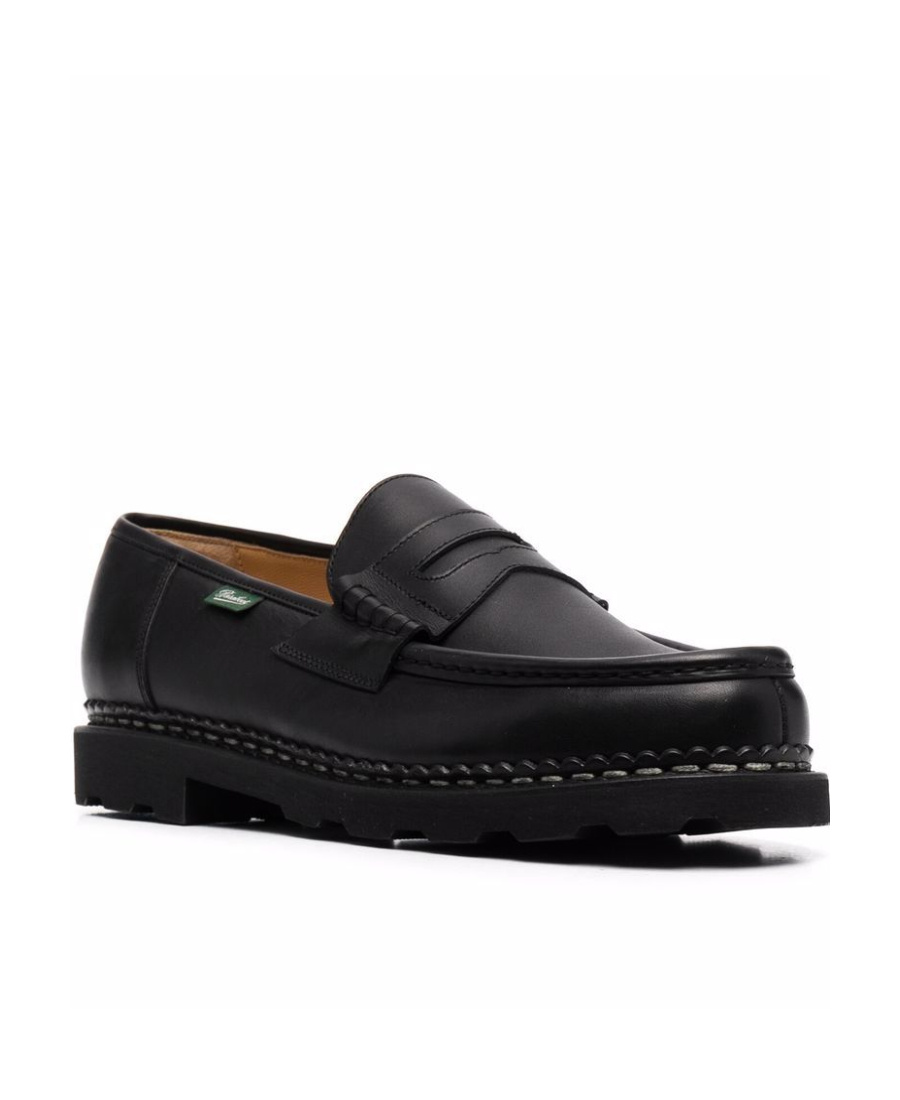Paraboot Reims Round-headed Loafers In Black