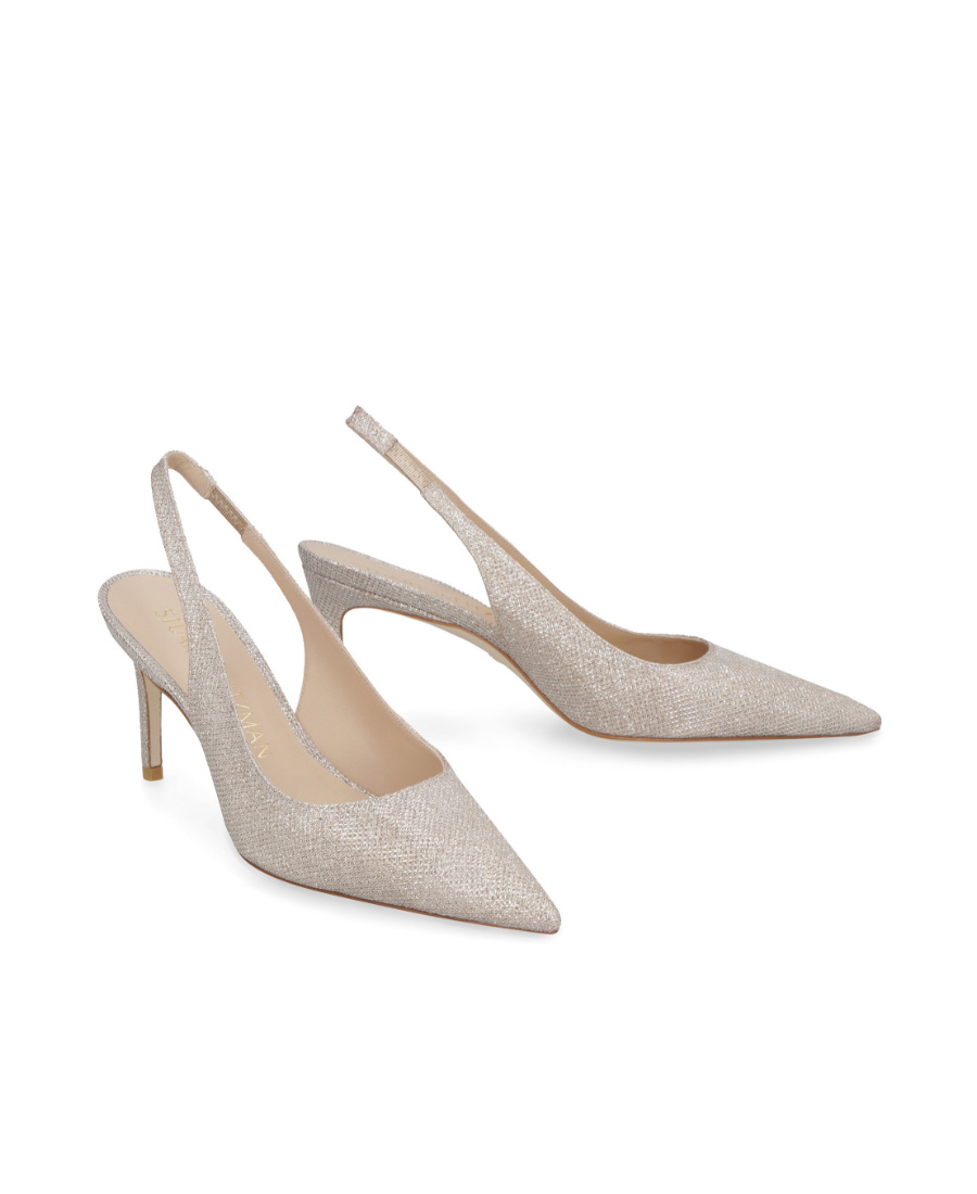 Stuart Weitzman Stuart 75mm Slingback Pump In Nude