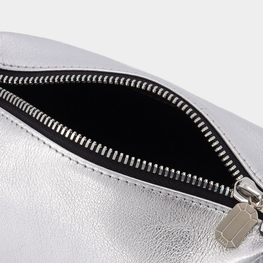 Era Zippered Shoulder Bag In Gray
