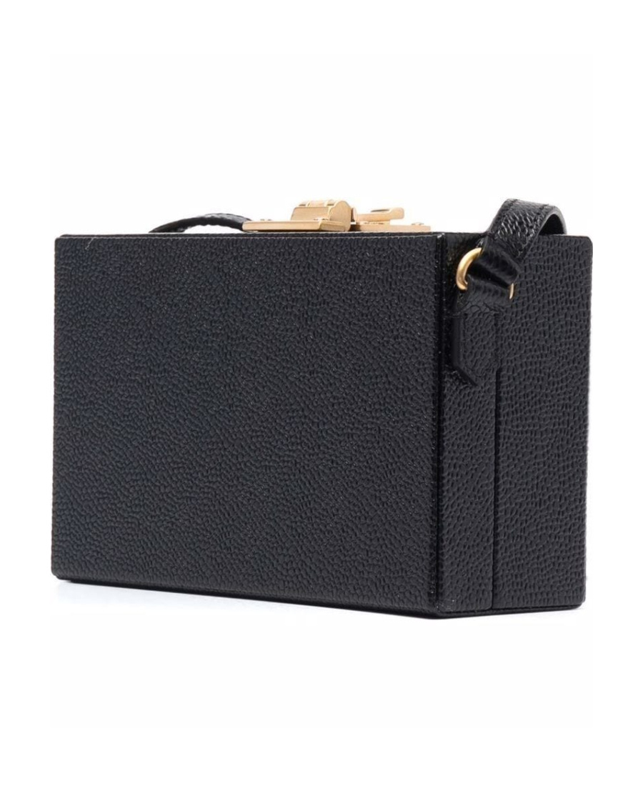 Thom Browne Front Logo Crossbody Bag In Black