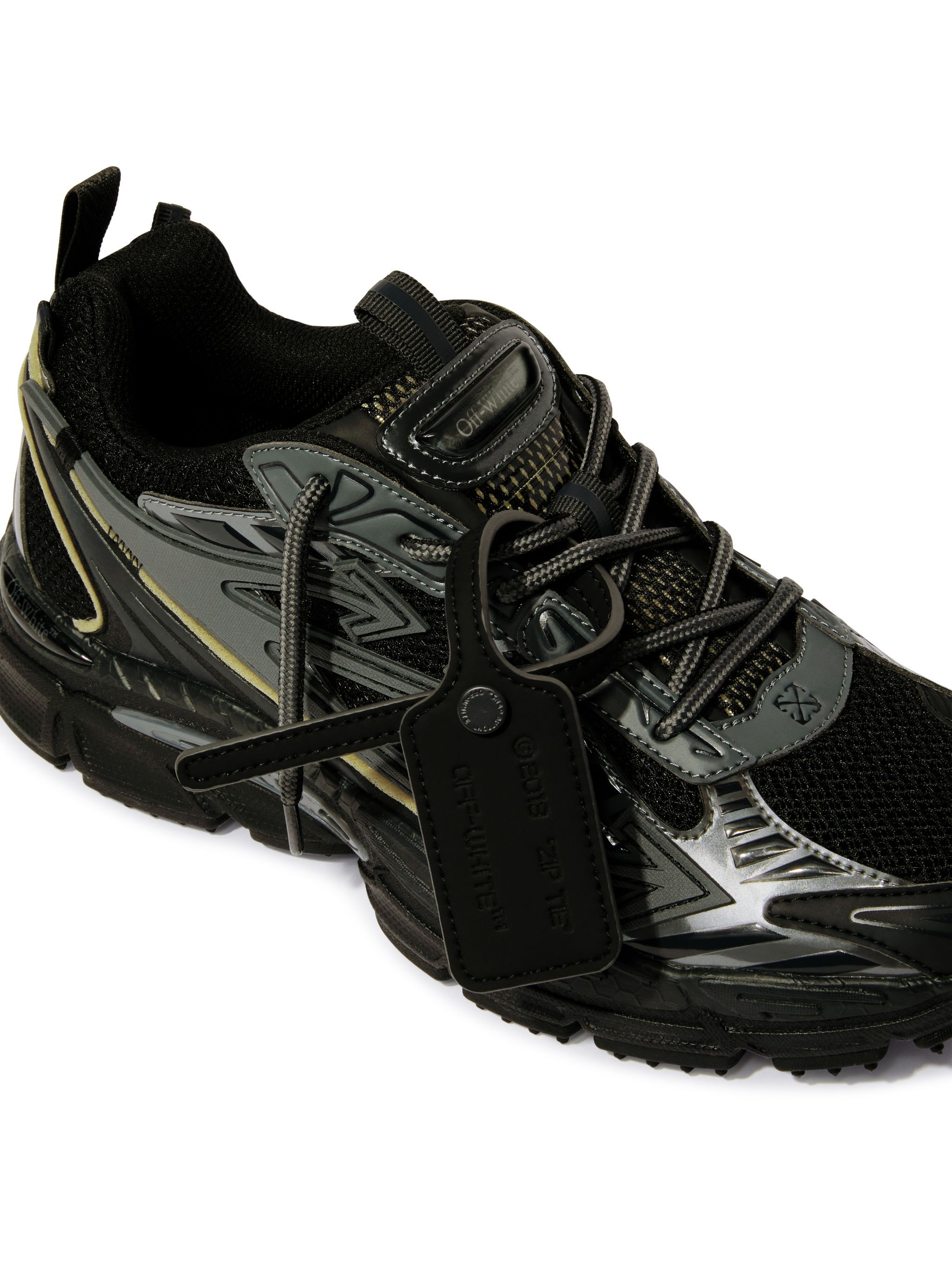 Off-white Be Right Back Panel Sneakers Pull Tab In Black