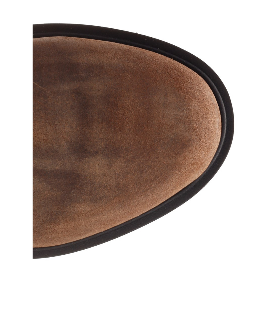Celine Round Head Boots In Brown