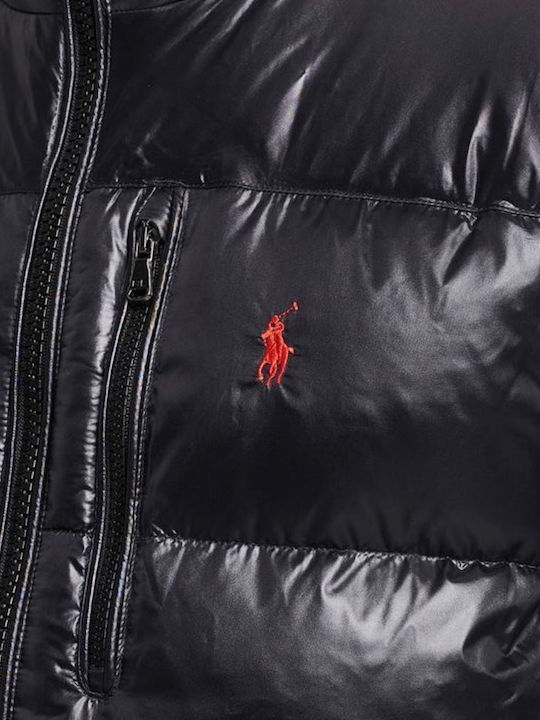 Polo Ralph Lauren Zipped Sleeveless Gilet In Black