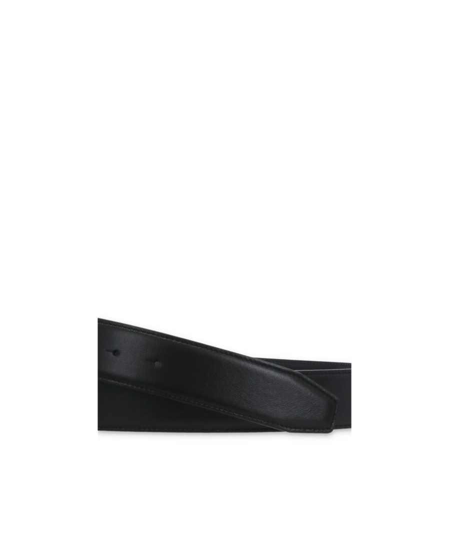 Tod's Logo-buckle Leather Belt In Black