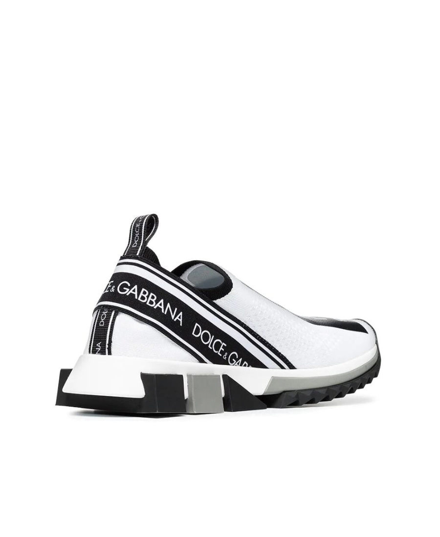 Dolce & Gabbana Sorrento Logo-print Mesh Sneakers In Black