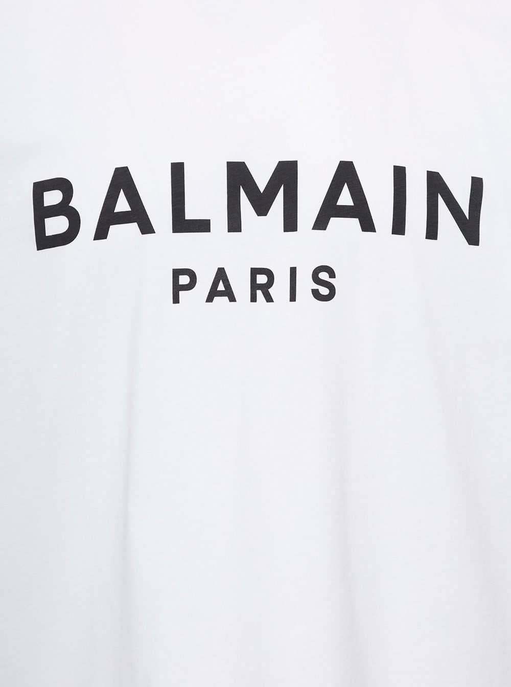 Balmain Printed Cotton T-shirt In White