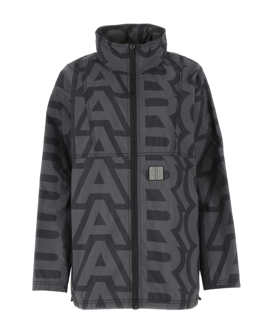 Marc Jacobs Geometric Pattern Lightweight Jacket In Black
