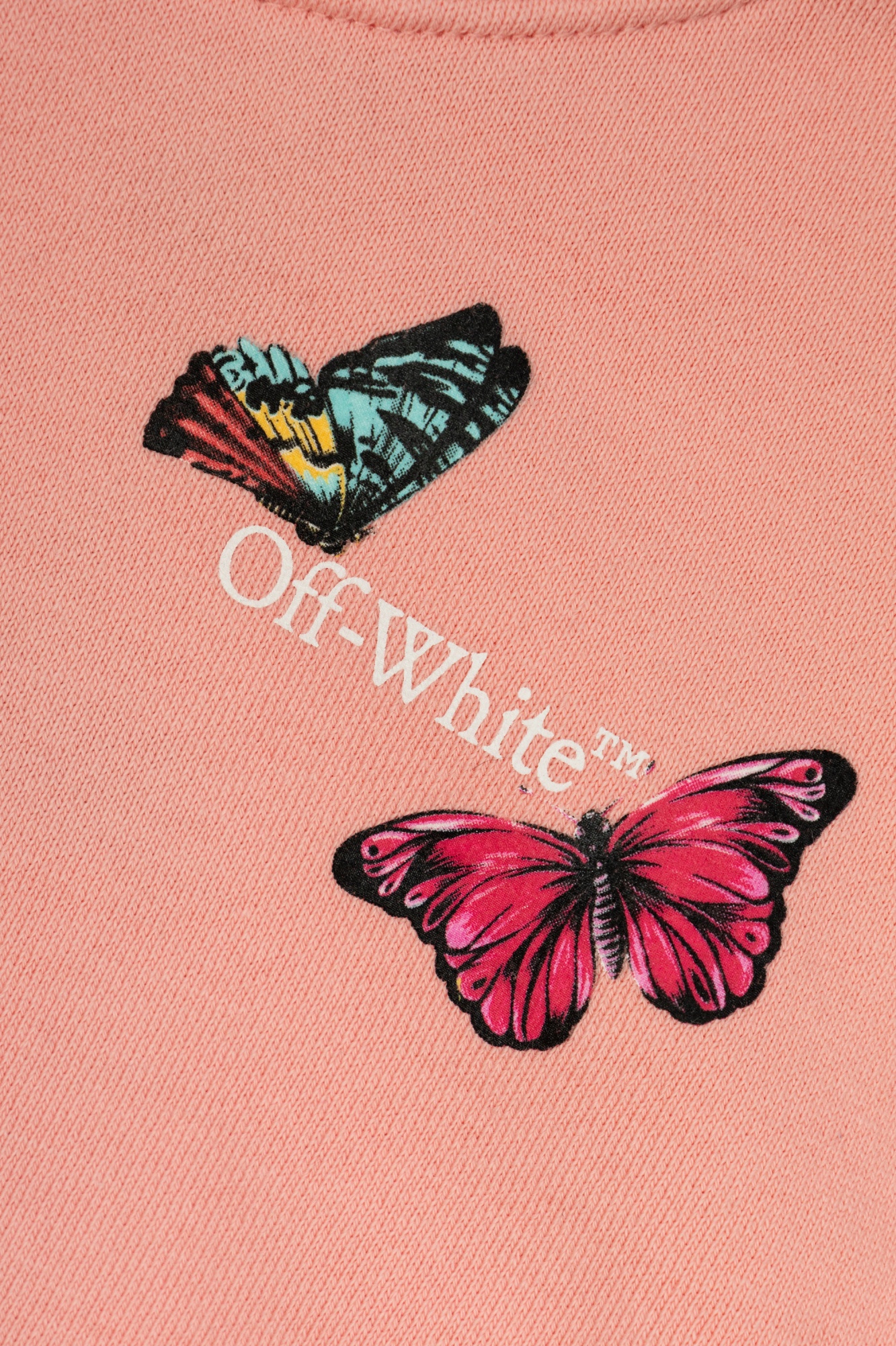 Off-white Arrow Butterfly Sweater In Pink