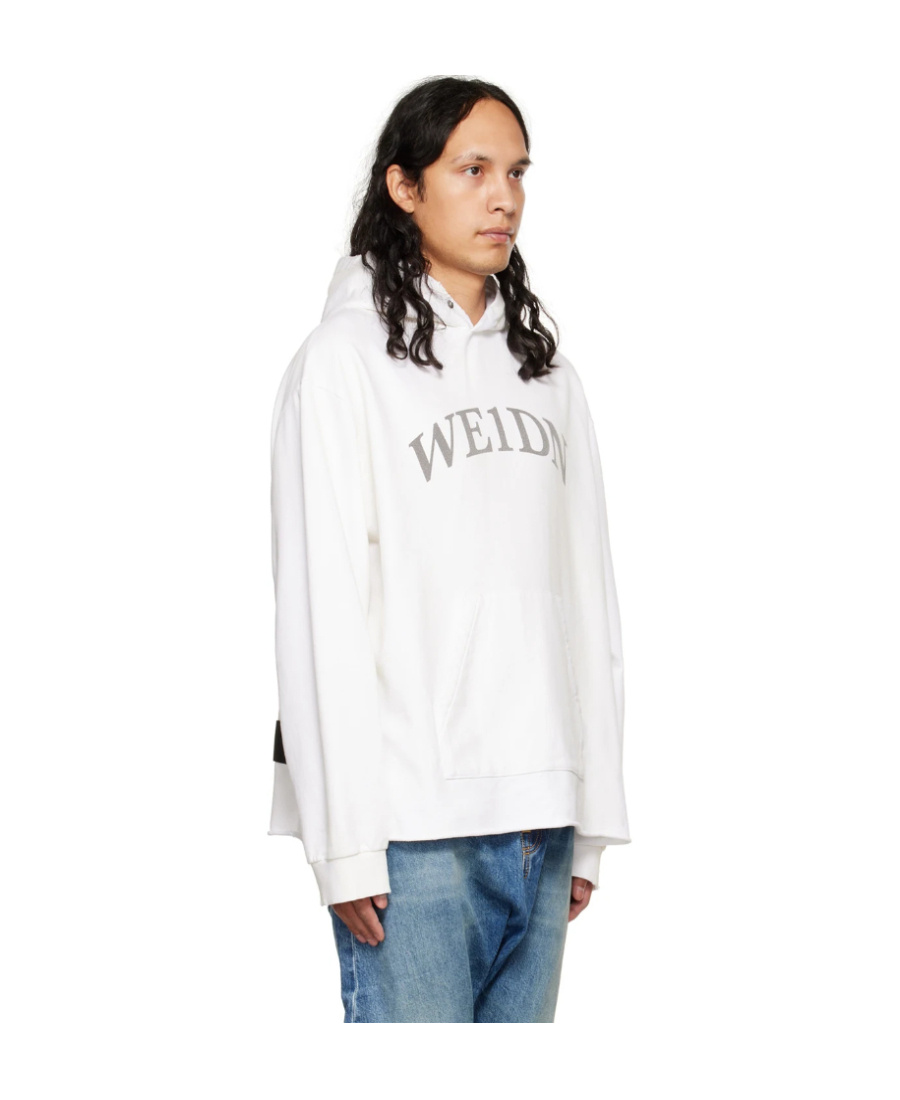 We11 Done Make Old Hooded Sweaters With Logos In White