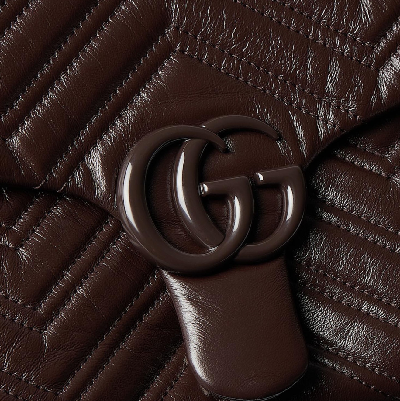 Gucci Gg Marmont Large Shoulder Bag In Brown